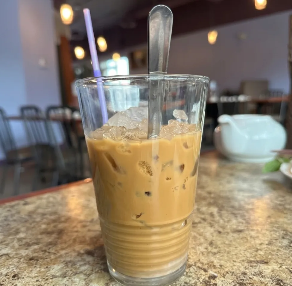 Vietnamese iced coffee — ca phe sua da at TNK in NE Calgary